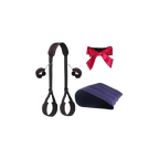 Set Erótico BDSM con Arnés de Posiciones + Almohada Inflable + Antifaz