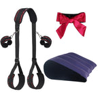 Set Erótico BDSM con Arnés de Posiciones + Almohada Inflable + Antifaz