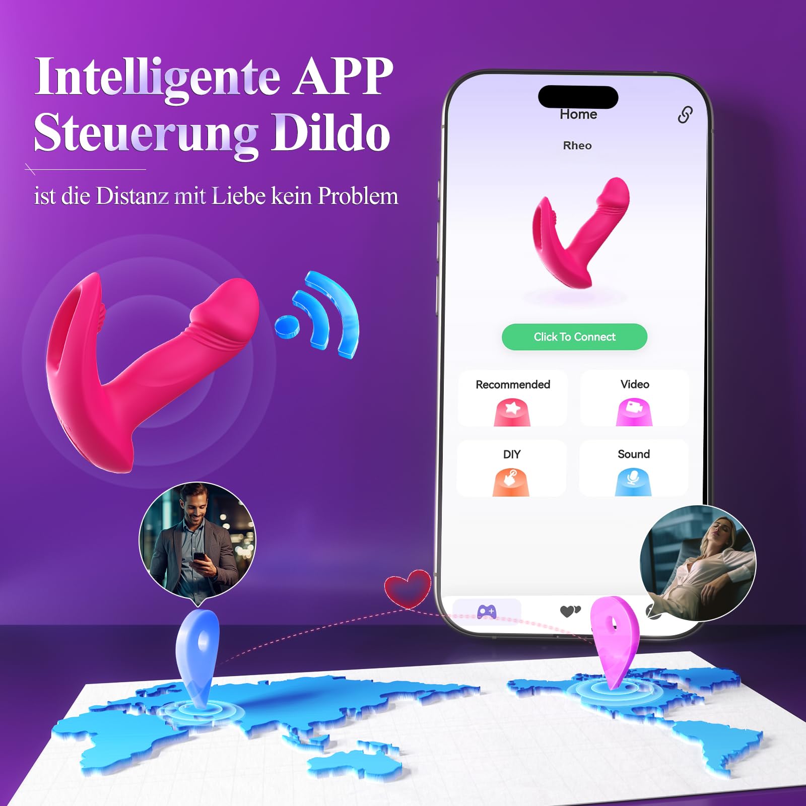 Vibrador Wearable con Control Remoto  – 10 modos de vibración y movimiento