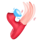 Vibrador Multifunción 3 en 1 – Lengua Lamedora + Vibración + Movimiento Telescópico