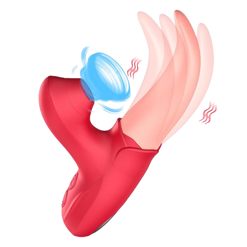 Vibrador Multifunción 3 en 1 – Lengua Lamedora + Vibración + Movimiento Telescópico