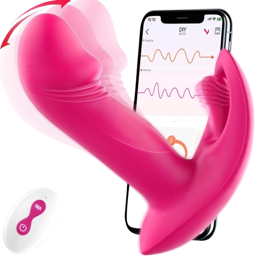 Vibrador Wearable con Control Remoto  – 10 modos de vibración y movimiento