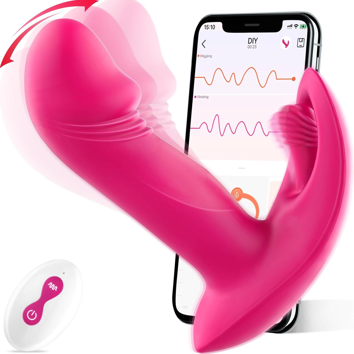 Vibrador Wearable con Control Remoto  – 10 modos de vibración y movimiento