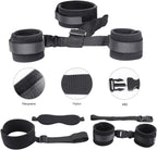 Kit Bondage Básico con Esposas Ajustables, Arnés y Antifaz